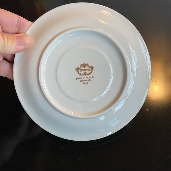 Pickard China Edgerton LORRAINE (2) Cup & Saucer Sets USA Made RARE, VINTAGE - Picture 6 of 7